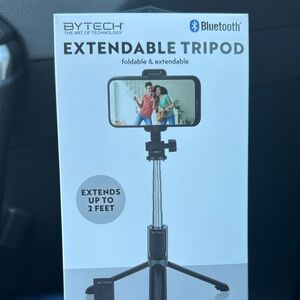 Bytech Black Extendable Tripod with Bluetooth